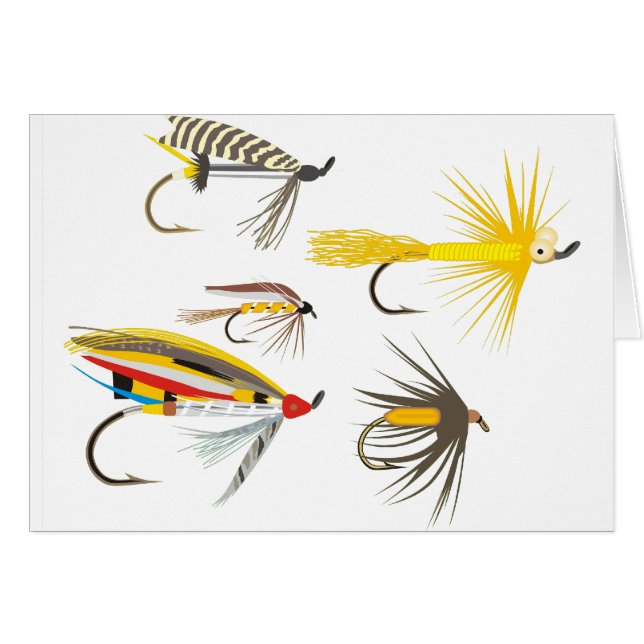 Attraits de pêche de mouche (Devant horizontal)