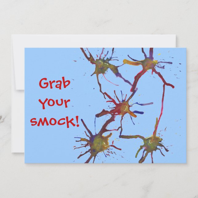 Attrape ta fumée ! Peindre les invitations d'anniv (Devant)