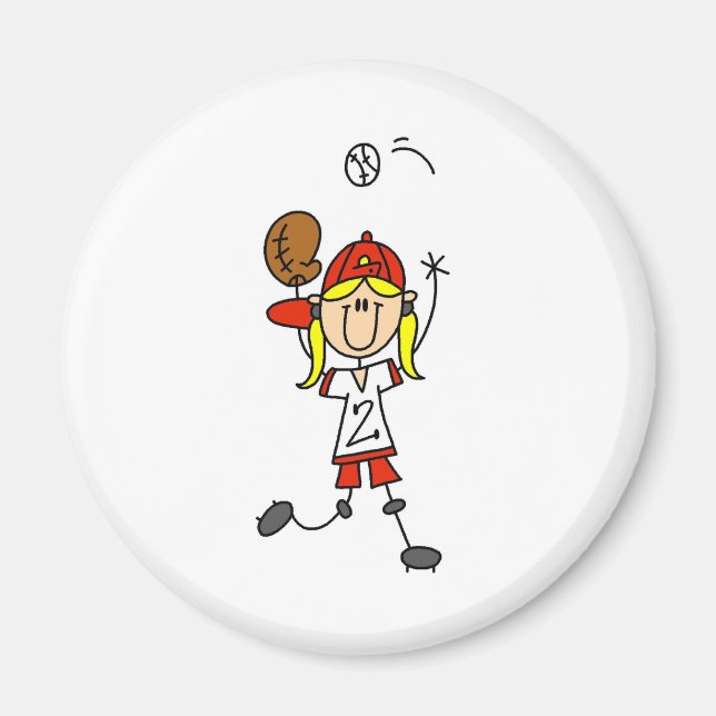 Attraper Un Aimant De Softball (Devant)