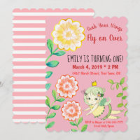 Attrapez vos ailes Fairy First Birthday Invitation