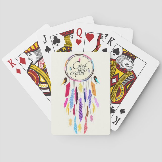 Attrapez vos cartes de jeu de Dreamcatcher de (dos)