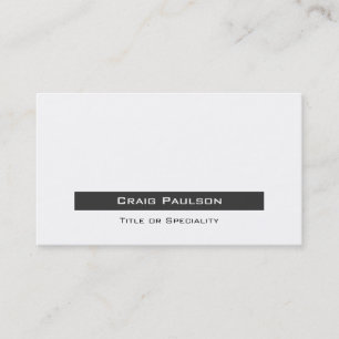 Attrayant Carte de visite noir gris simple