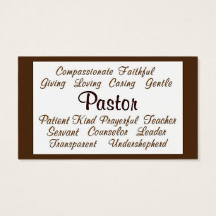 Attributs du pasteur