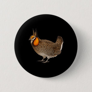 Attwaters Prairie Chicken Bird Wildlife Nature 2 Inch Round Button