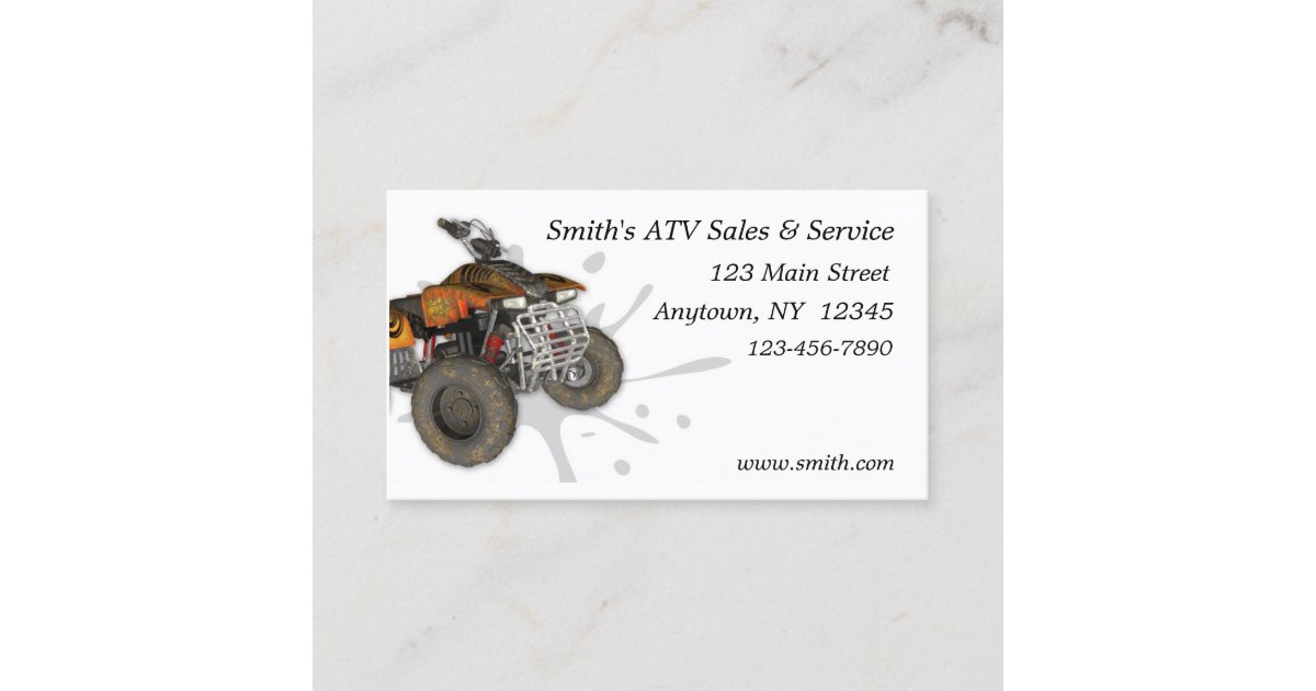 ATV Business Card Zazzle