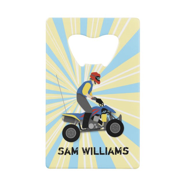 ATV CREDIT CARD BOTTLE OPENER (Front)