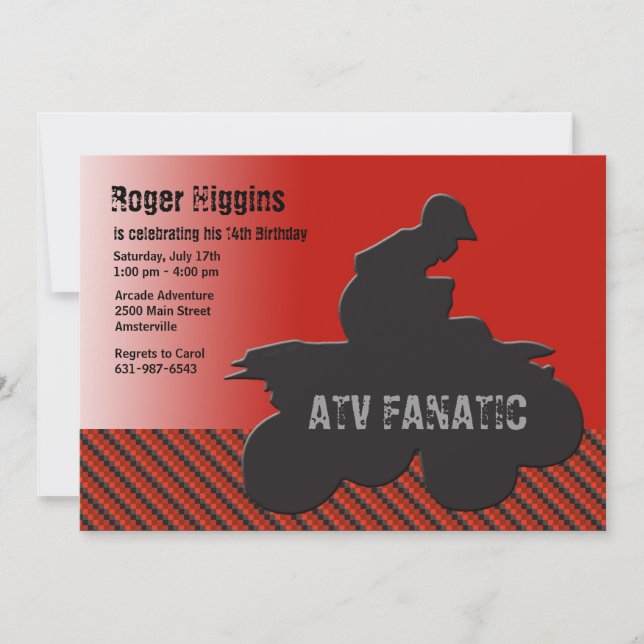 ATV Fan Invitation (Front)