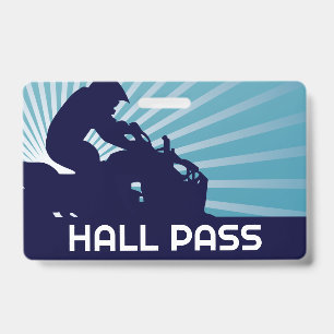 ATV Jump Teacher Hall Pass Badge