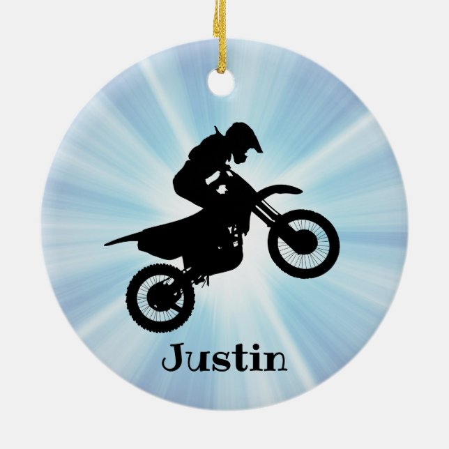 ATV Motorcycle Design Ornament (Back)