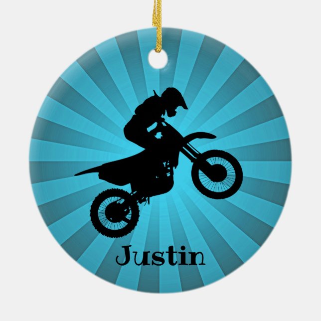 ATV Motorcycle Design Ornament (Back)