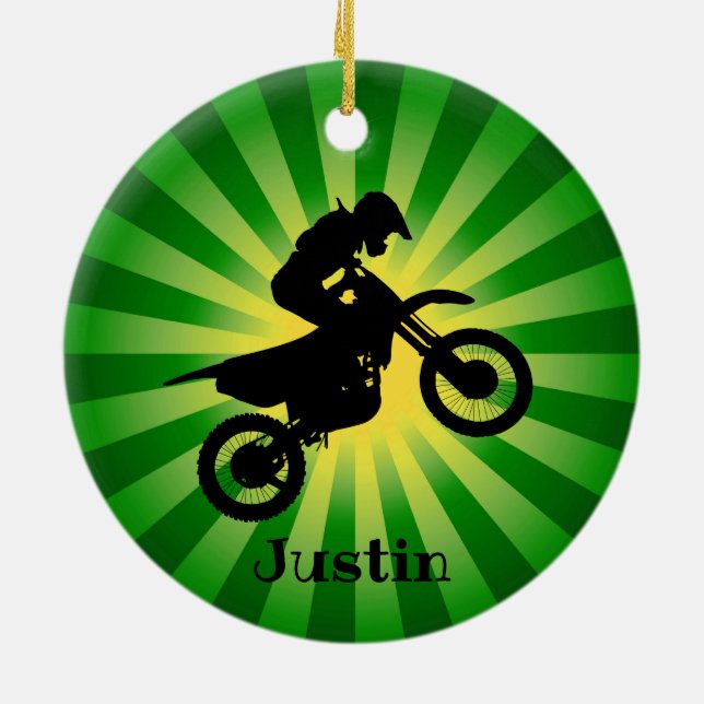 ATV Motorcycle Design Ornament (Back)