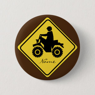 ATV Mudding Sign Thunder_Cove 2 Inch Round Button