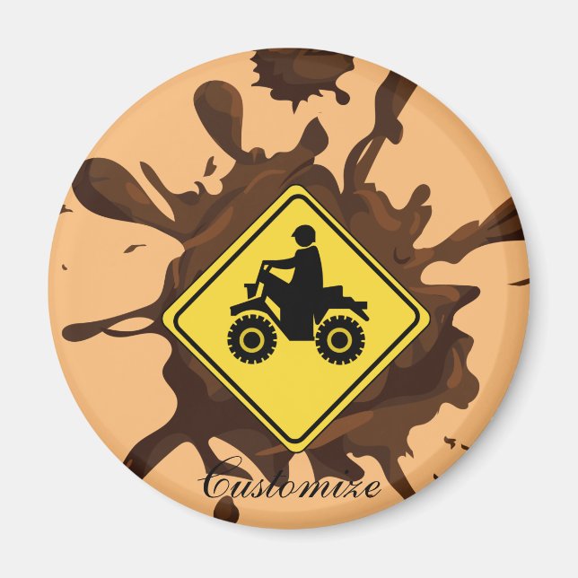 ATV Mudding Sign Thunder_Cove Magnet (Front)