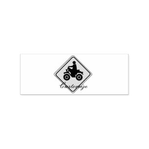 ATV Mudding Sign Thunder_Cove Rubber Stamp
