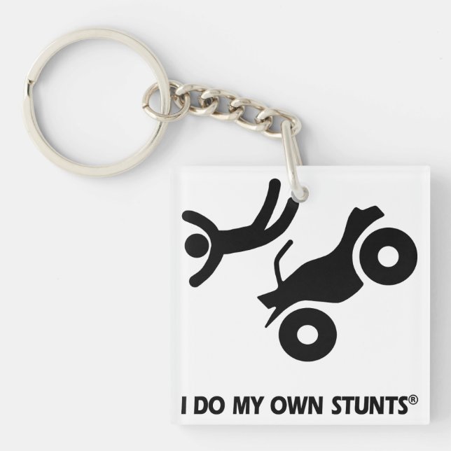 ATV My Own Stunts Keychain (Front)