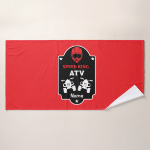 Atv quad adventures   bath towel
