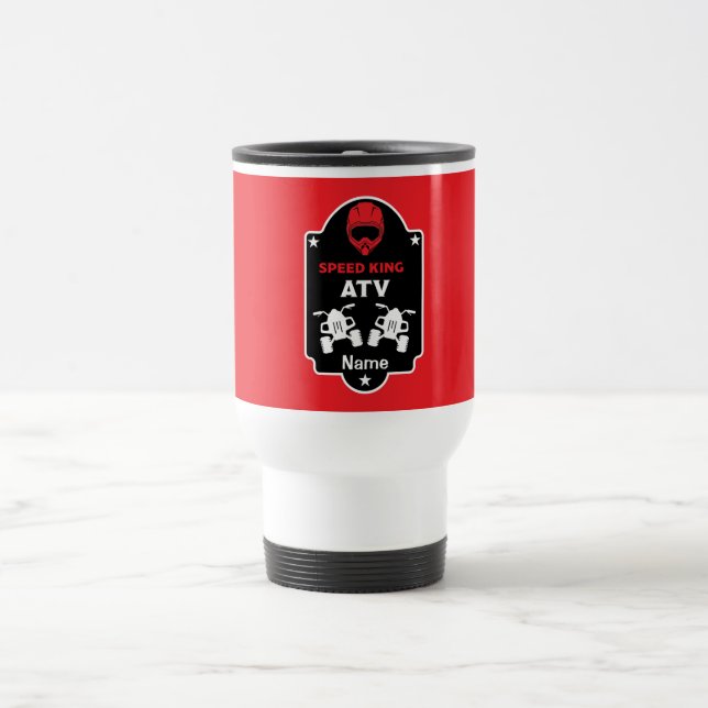 Atv quad adventures   travel mug (Center)