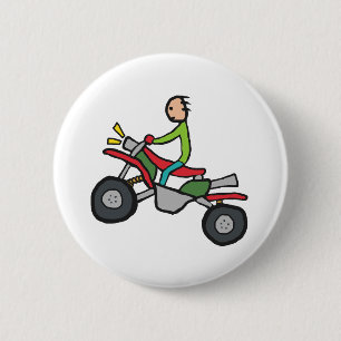 ATV Quad Biking 2 Inch Round Button