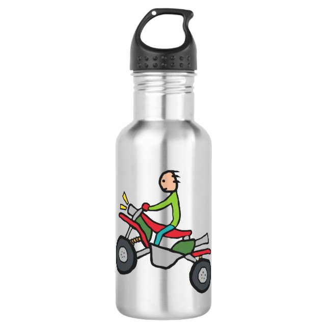 ATV Quad Biking 532 Ml Water Bottle (Front)