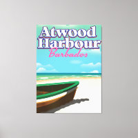 Atwood Harbour Bahamas travel poster