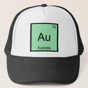 Au - Australia Chemistry Element Symbol Aussie Tee Trucker Hat