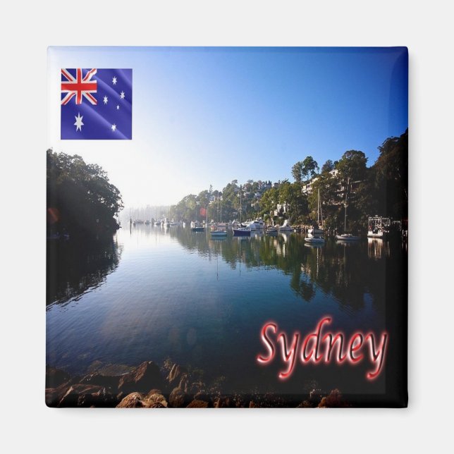 AU - Australia - Sydney - Bay of Sydney Magnet (Front)
