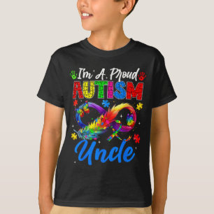 Au Awareness Proud Uncle Butterflies Family T-Shirt
