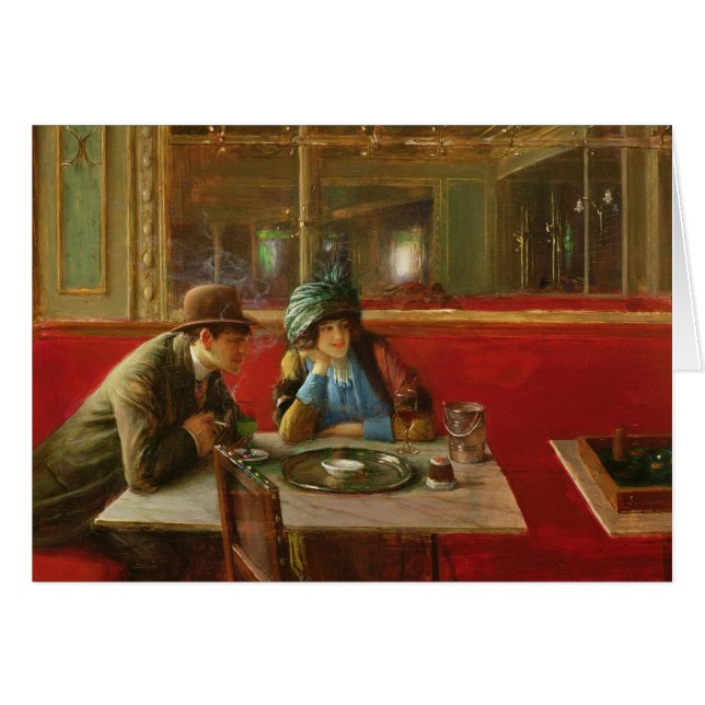 Au café (Devant horizontal)