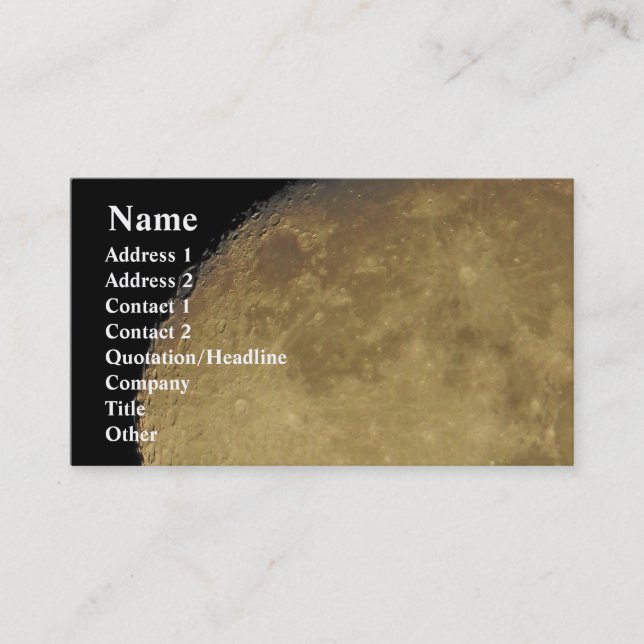 Au Carte de visite de la Lune (Devant)