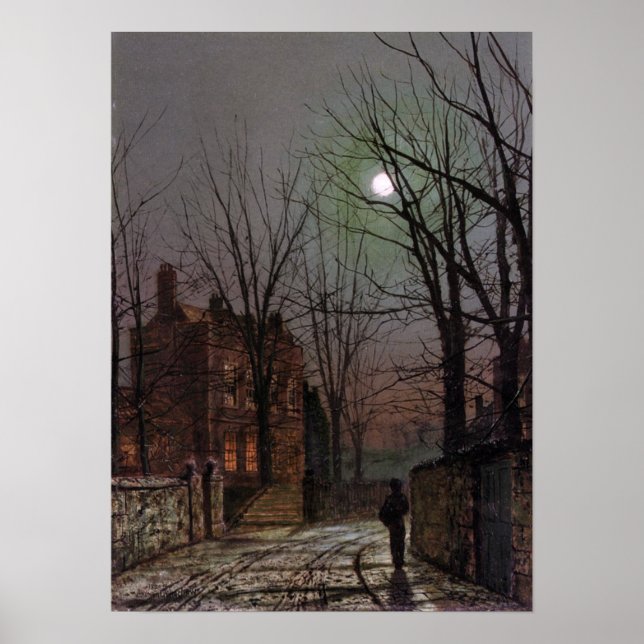 Au Clair De Lune Poster (Front)