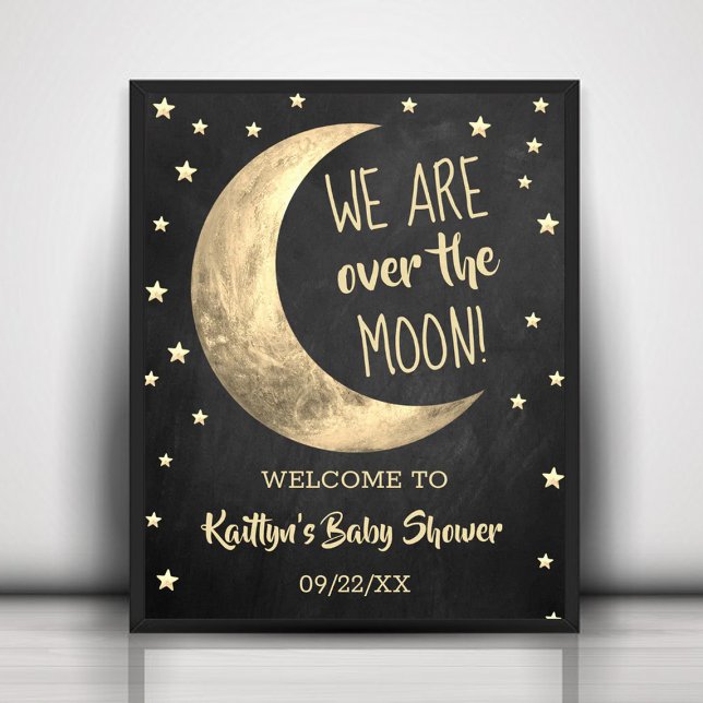 Au-Dessus De La Lune | AFFICHE DE BIENVENUE BABY S (Créateur téléchargé)
