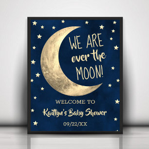 Au-Dessus De La Lune   AFFICHE DE BIENVENUE BABY S