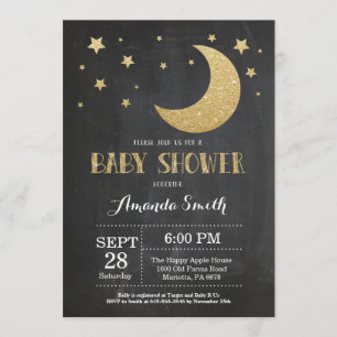 Au-dessus de la Lune Baby shower Invitation Partie
