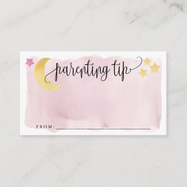 Au-dessus de la lune, Pink Parenting Conseil Carte (Devant)