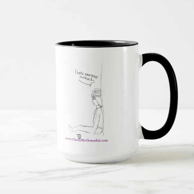 "Au-dessus de lui" tasse (Droite)