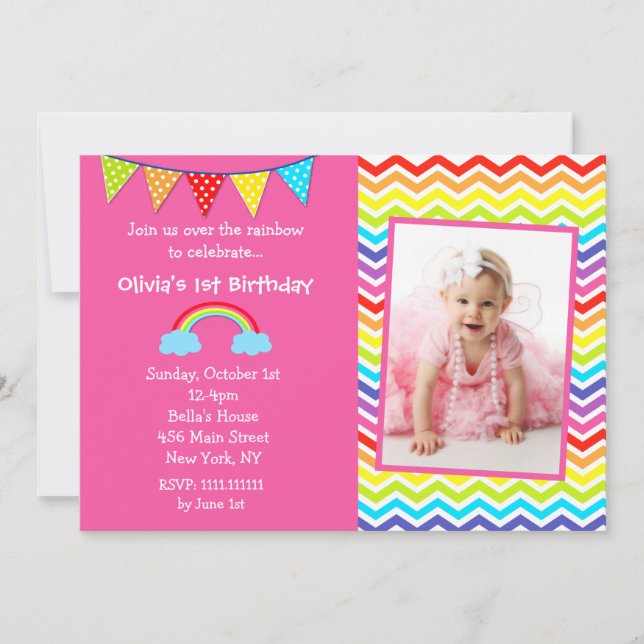 Au-dessus des invitations d'anniversaire de la pho (Devant)