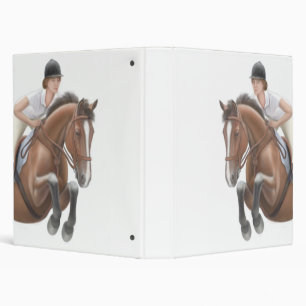Au-dessus du classeur d'Avery de cheval d'obstacle