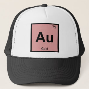 Au - Gold Chemistry Periodic Table Symbol Trucker Hat
