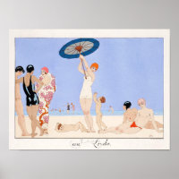 Au Lido Plate no.14 (1920) fashion illustration