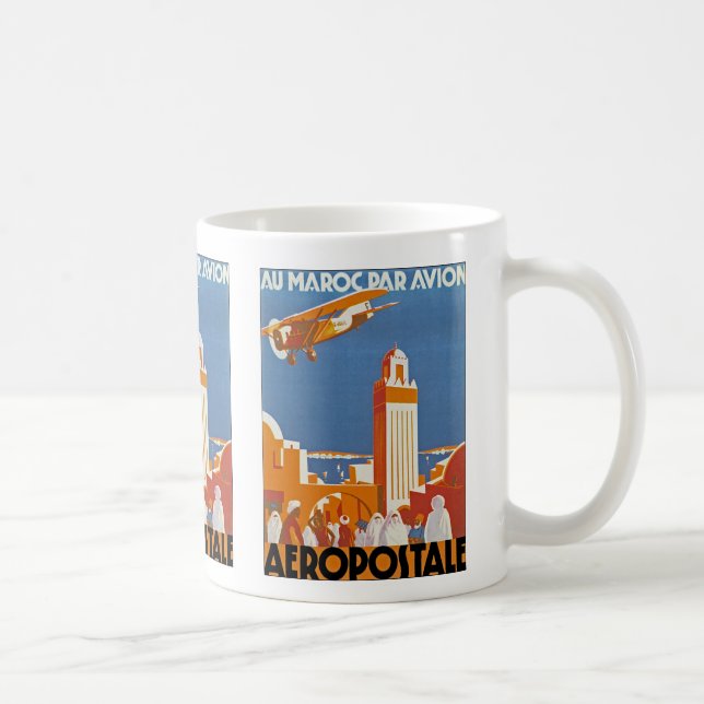 Au Maroc Par Avion Coffee Mug (Right)