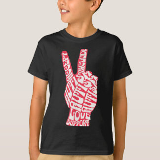Au Peace Sign Love Accept Include Support T-Shirt