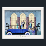 Au Revoir, 1920 Art Deco illustration Poster<br><div class="desc">Art Deco fashion illustration, Au Revoir, by French illustrator, George Barbier</div>