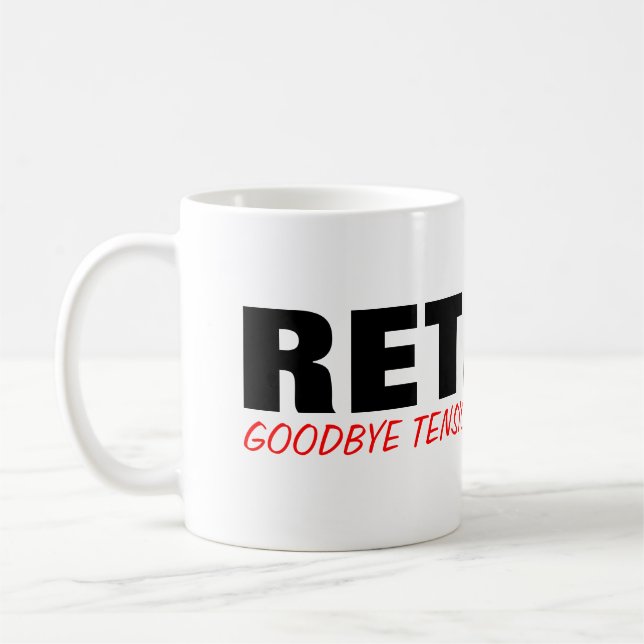 Au revoir pension de tension bonjour ! Tasse (Gauche)