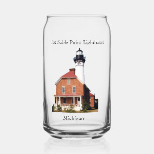 Au Sable Point Lighthouse can glass