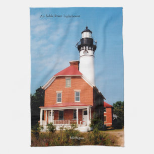 Au Sable Point Lighthouse Kitchen Towel