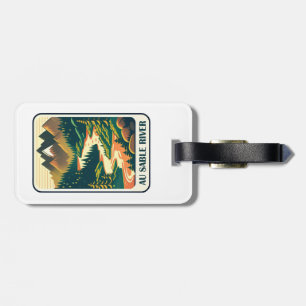 Au Sable River Michigan Colours Luggage Tag