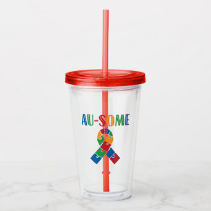 Au-Some Autism Awareness Acrylic Tumbler