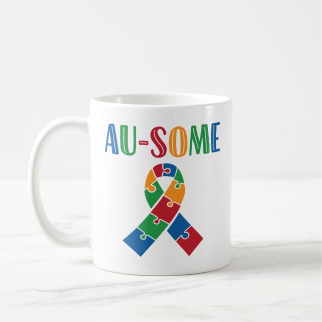 Au-Some Autism Awareness Coffee Mug (Left)