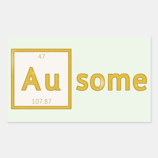 Au-some Customizable Stickers (Front)