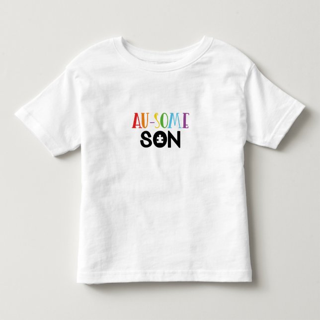 Au-some son toddler t-shirt (Front)
